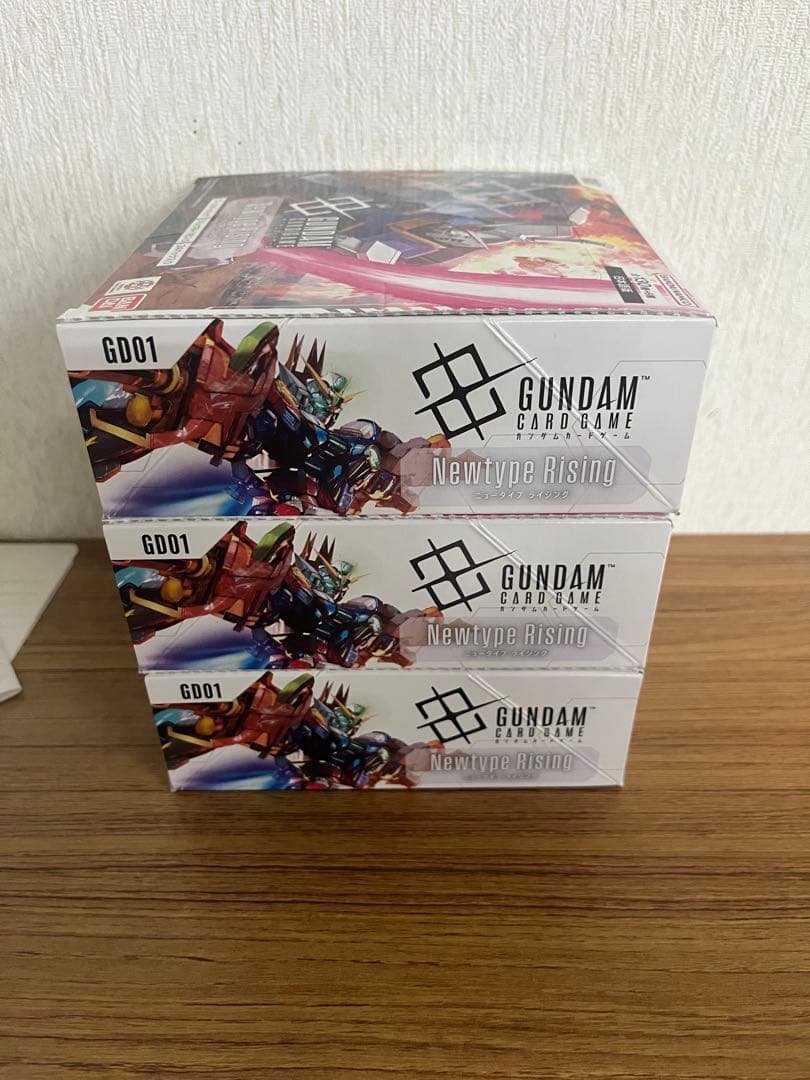 ガンダムカードゲーム ニュータイプライジング 3box 未開封 テープ付き