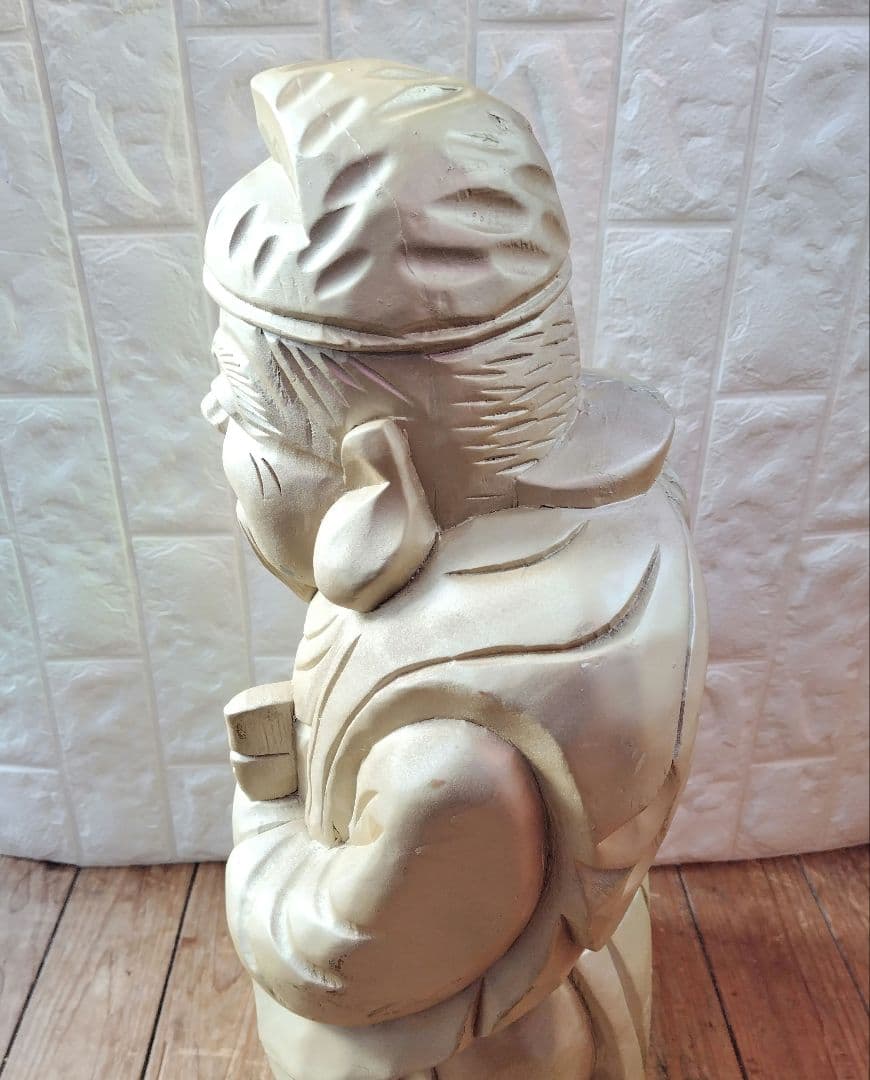 恵比寿 様 木彫り Japanese Wooden Ebisu