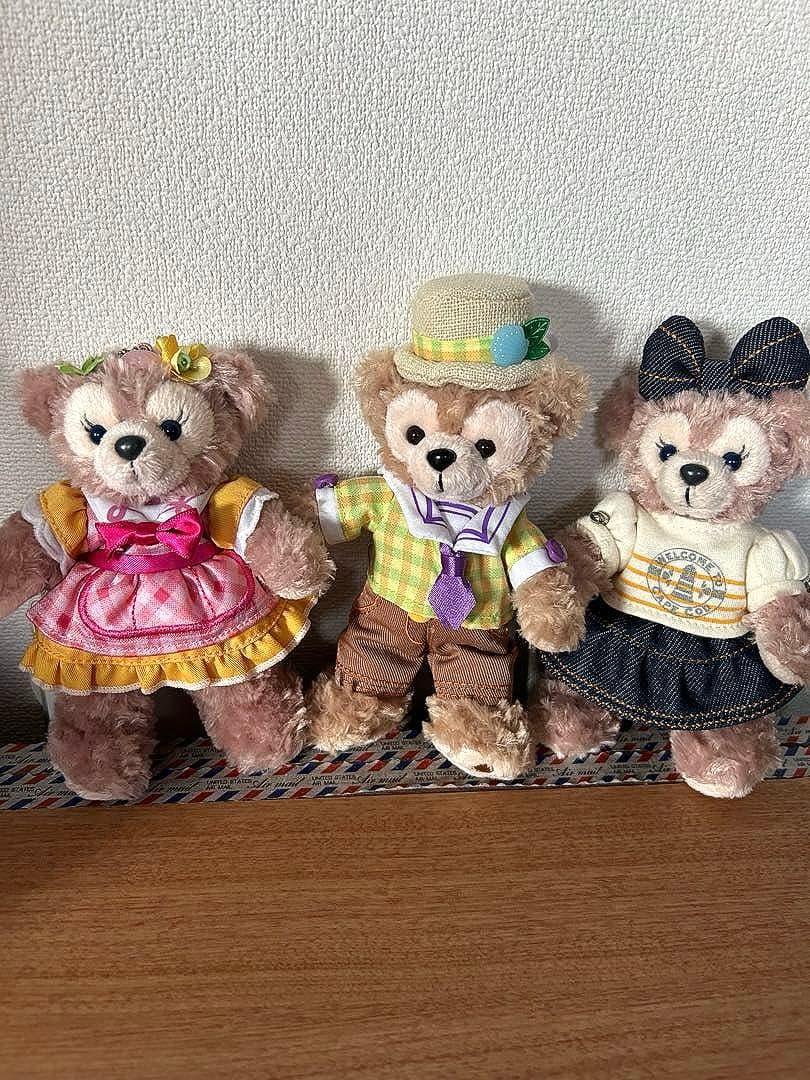 シェリーメイ　ダッフィ　ジェラトーニ　ぬいぐるみ　ぬいぐるみバッジ　ストラップ