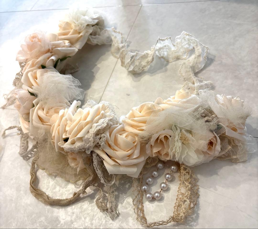 アンティーク雑貨 Romantic Rose Garland.