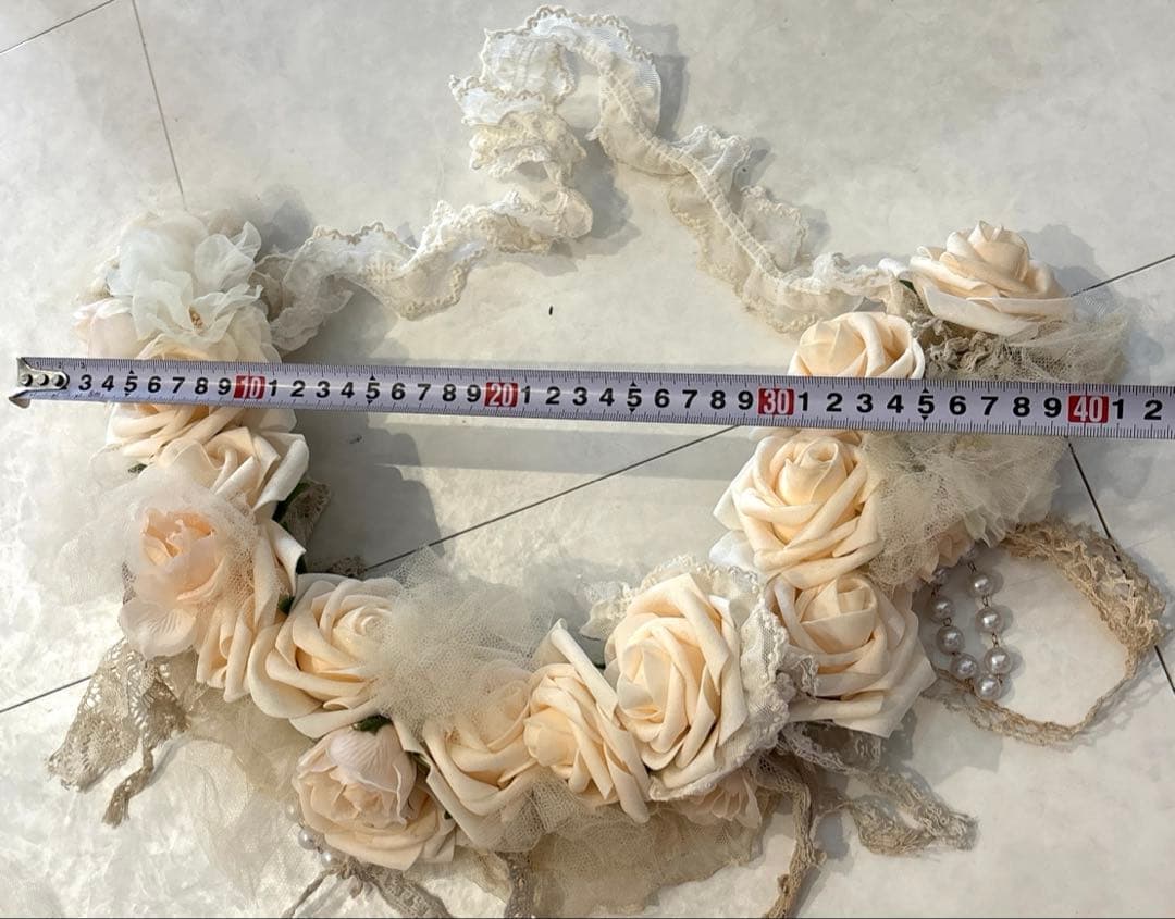 アンティーク雑貨 Romantic Rose Garland.