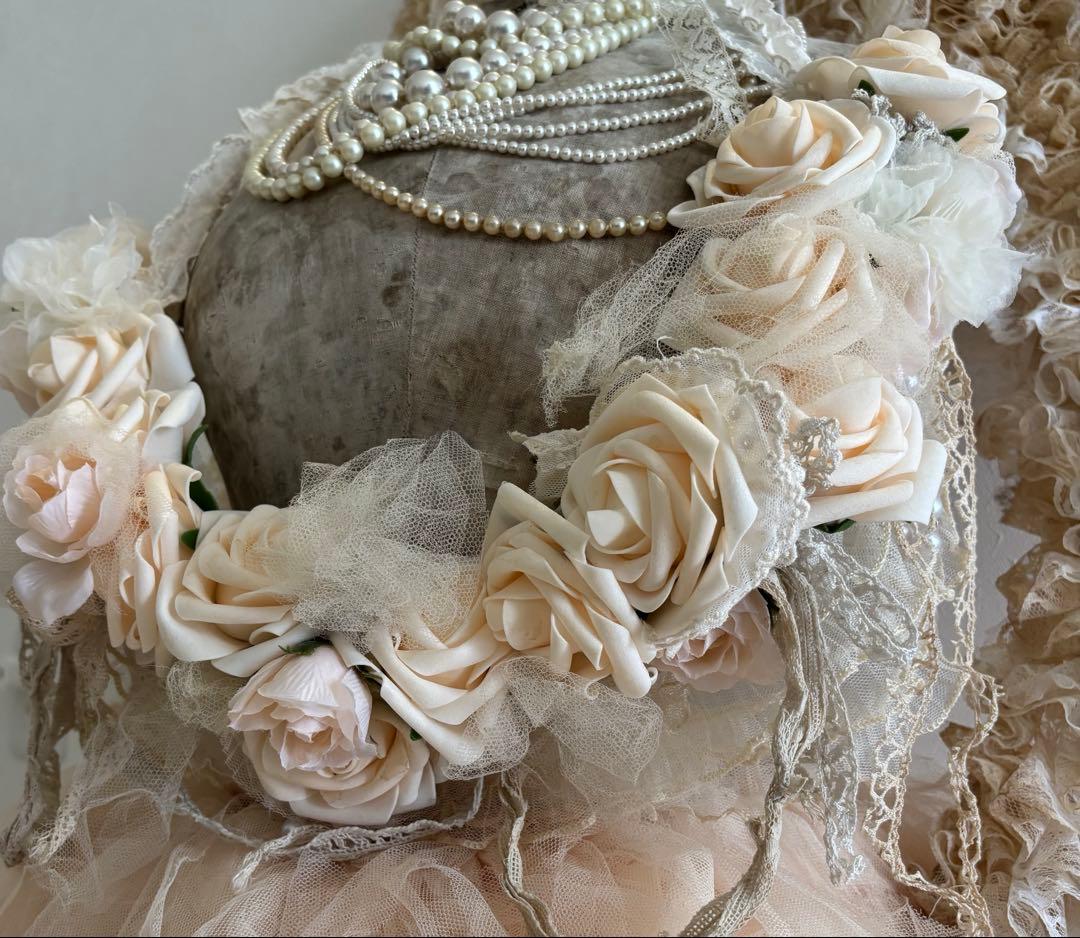 アンティーク雑貨 Romantic Rose Garland.