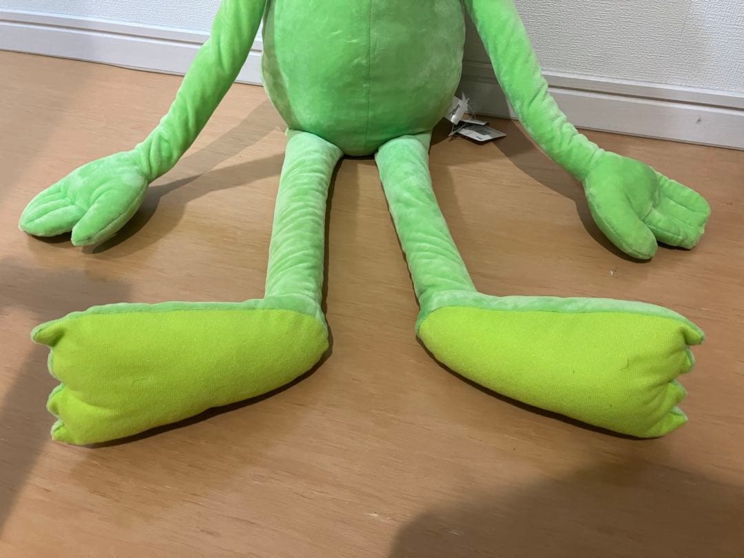 【セサミストリート】Disney ディズニー　カーミット 超特大 ぬいぐるみ