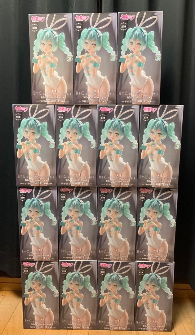 初音ミク rurudo バニー ホワイト フィギュア　15体セット