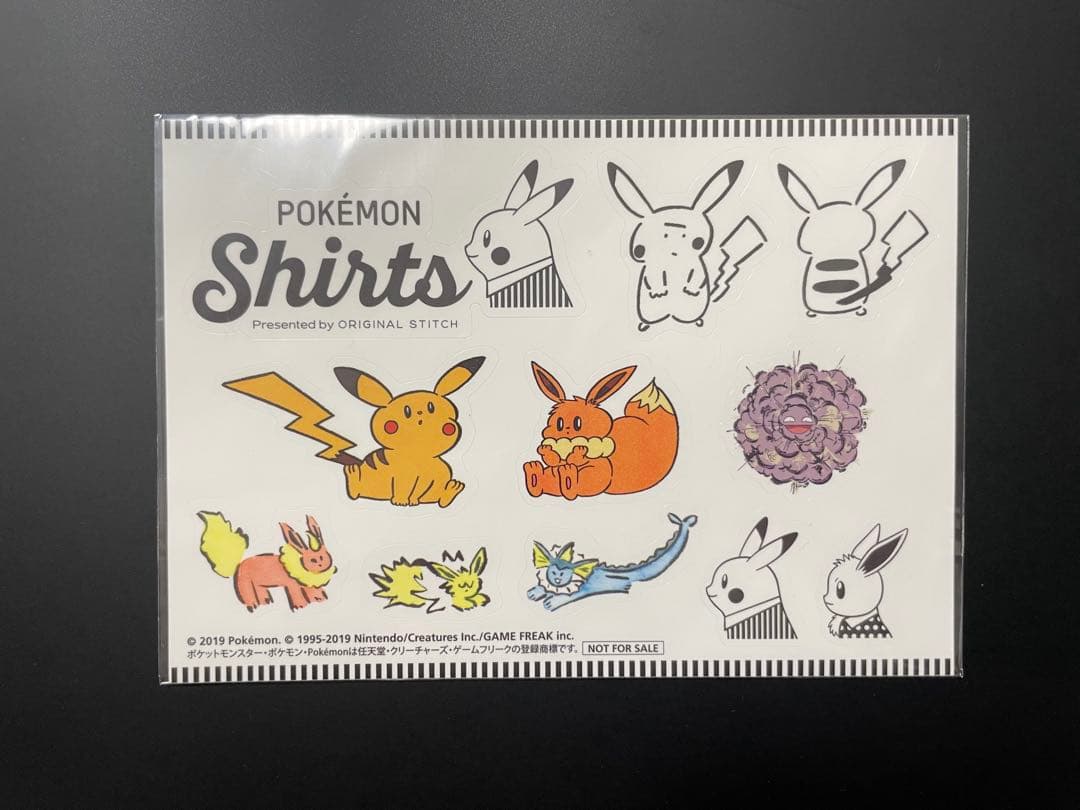 ポケモン　シャツ　シール・ステッカー　長場コラボ　ナガハ　絶版