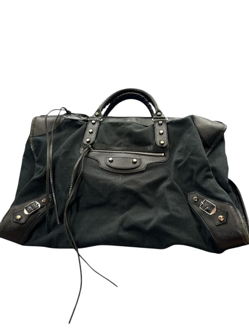 BALENCIAGA バレンシアガ ボストンバッグ キャンバス 　リペア済み