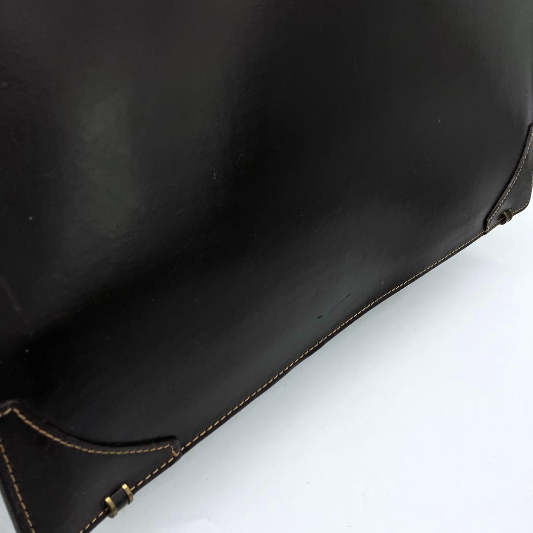 【土屋鞄】ビジネスバッグ　ダレスバッグ　レザー　ダークブラウン