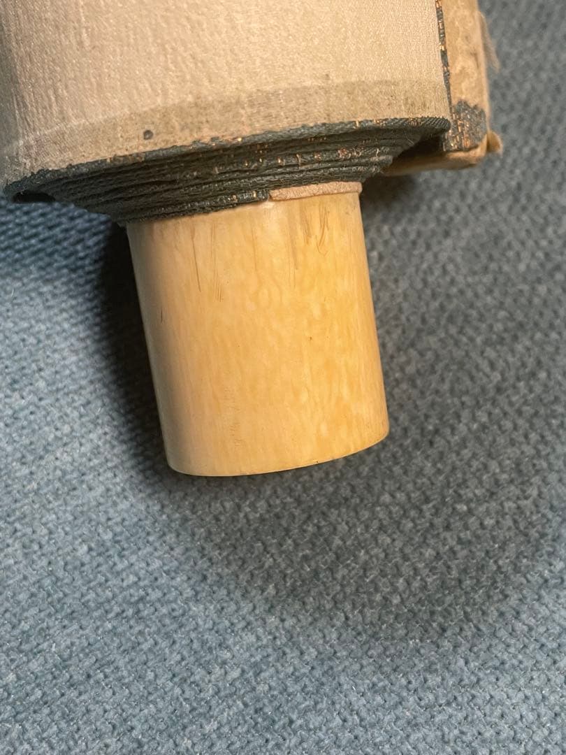 掛軸　松鶴延年図　絹本　手描き　美品　天然軸