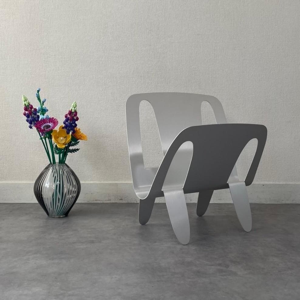 廃盤 80s Umbra アルミ製 マガジンラック William Harvey