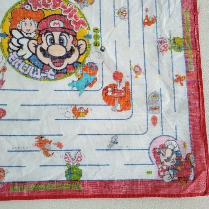 スーパーマリオ ハンカチ　マリオ　スーパーマリオブラザーズ