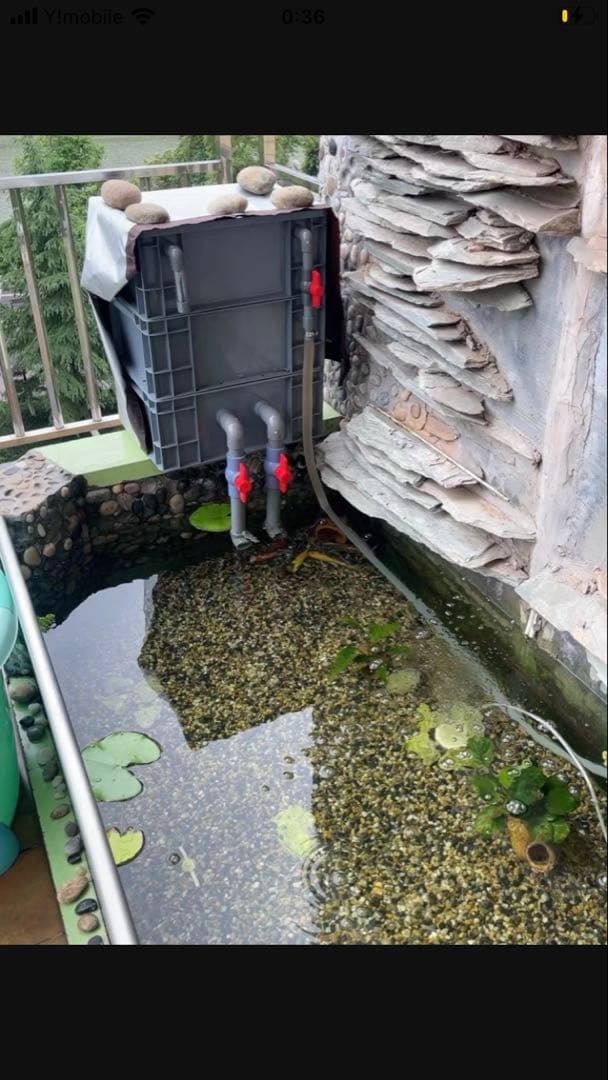 三段式万能濾過装置、濾過層濾過飼育濾過装置、外部フィルター(大)当日発送送料込み