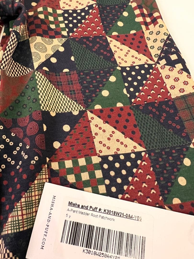Misha&Puff 5Y 25aw Aパンツ　ボトムス　パッチワーク