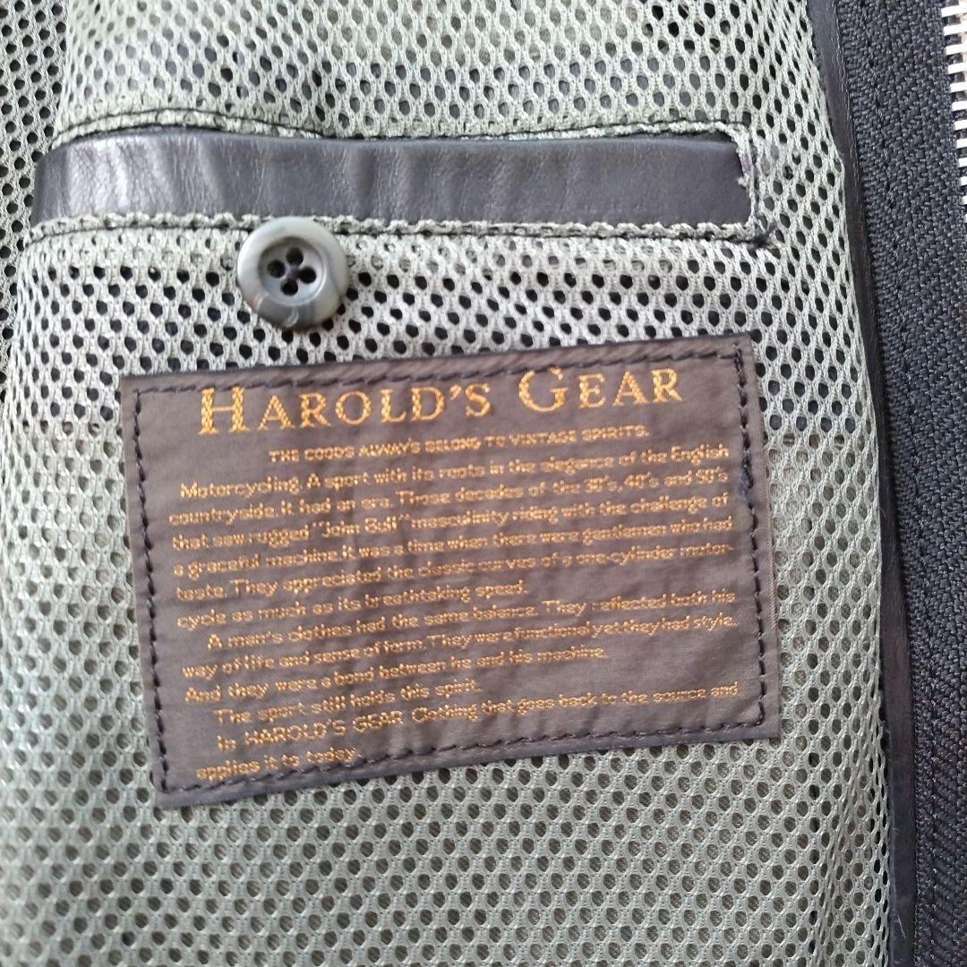 ミ*コ様 【美品】ハロルズギア 馬革 ライダースジャケット ブラック サイズ L