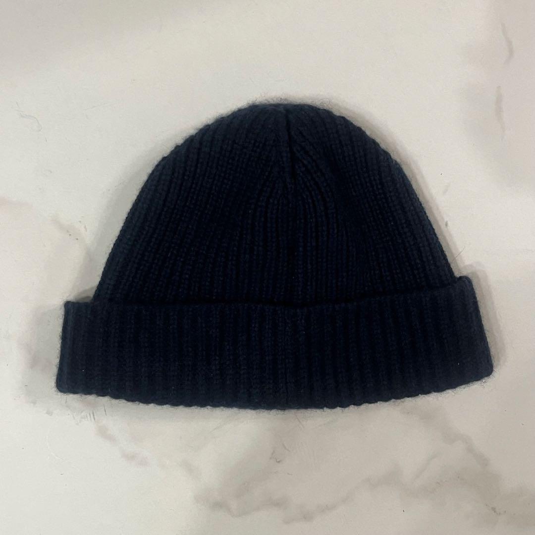 CELINE セリーヌ　ネイビー ニット帽　ビーニー　帽子