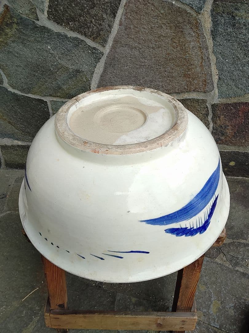 江戸、明治時代の深鉢特大　直径32センチ