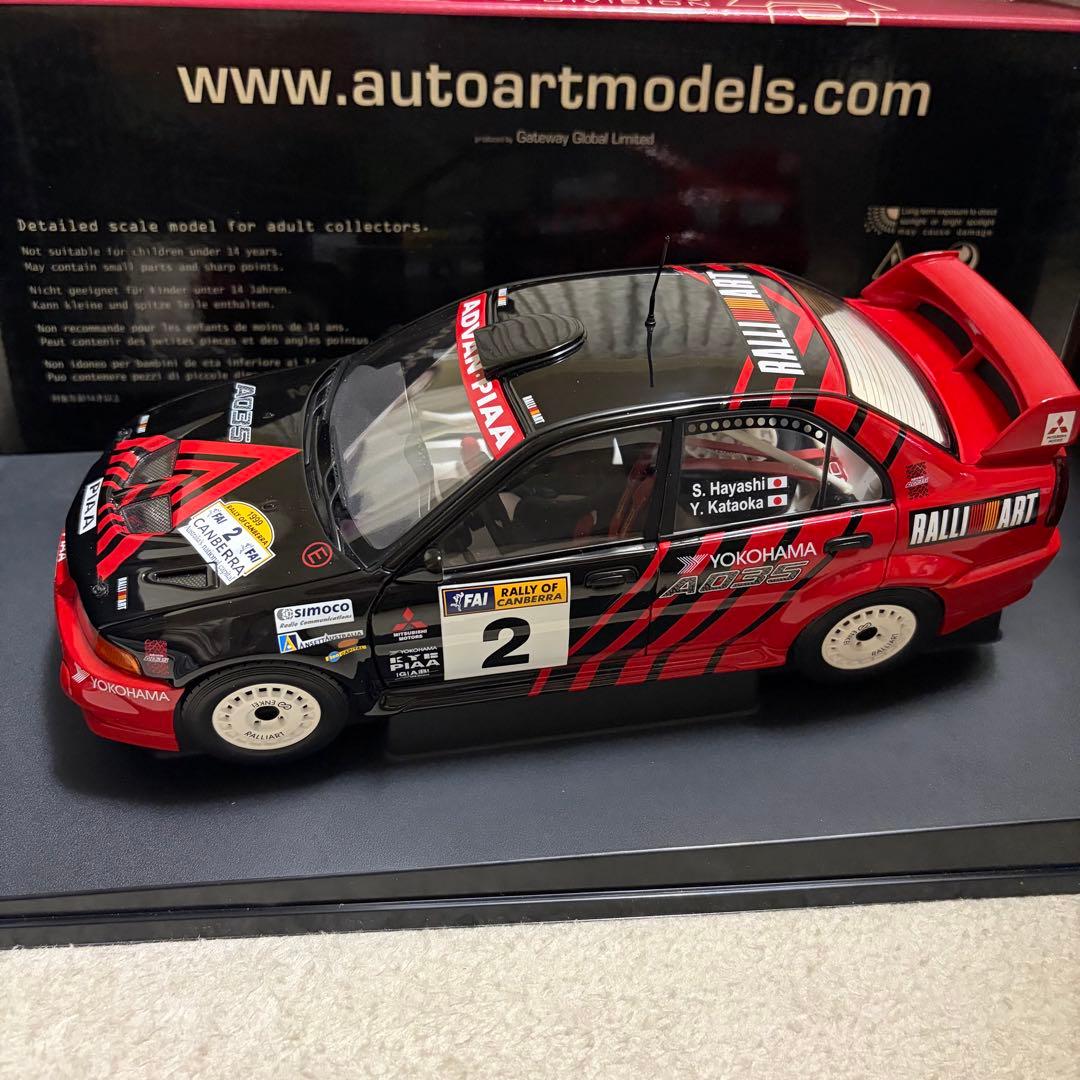 AUTOart Mitsubishi Lancer WRC ミニカー 1/18