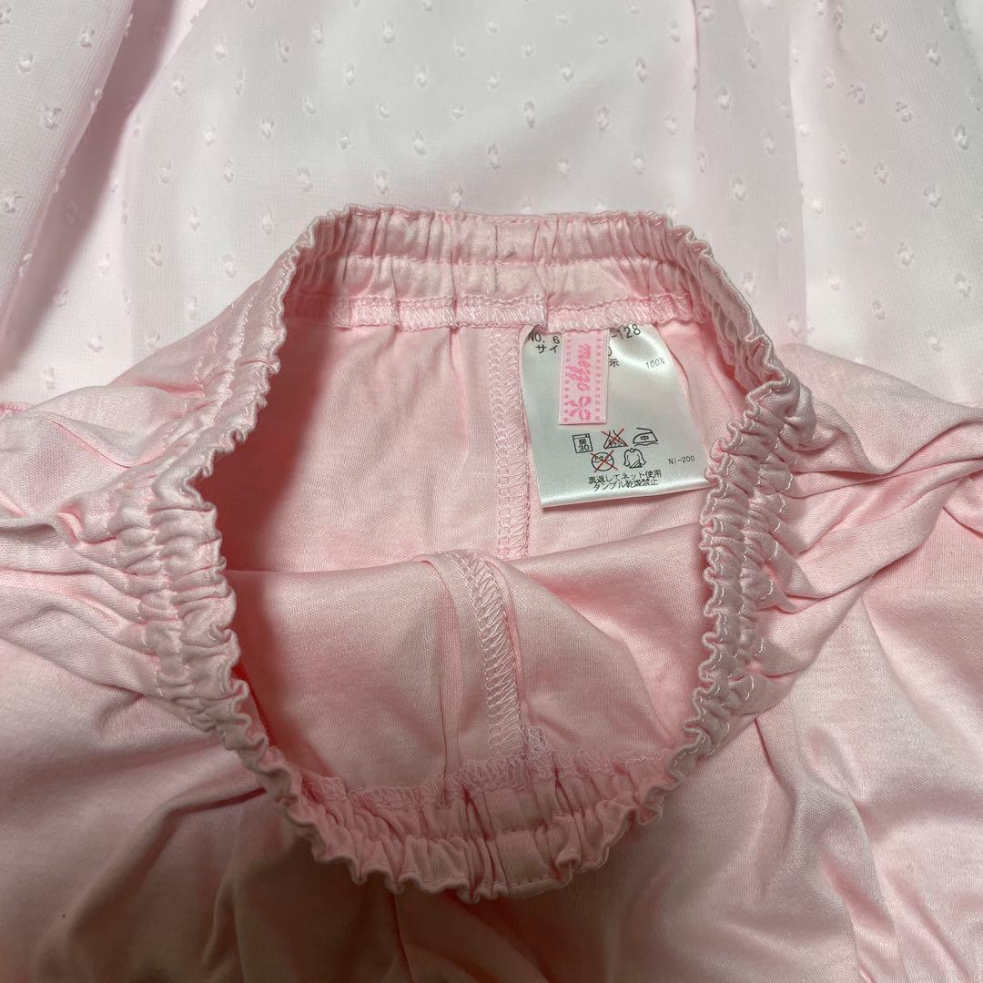 新品タグ付❤️メゾピアノ❤️レースとフリルの可愛いワンピース＆ブルマ80