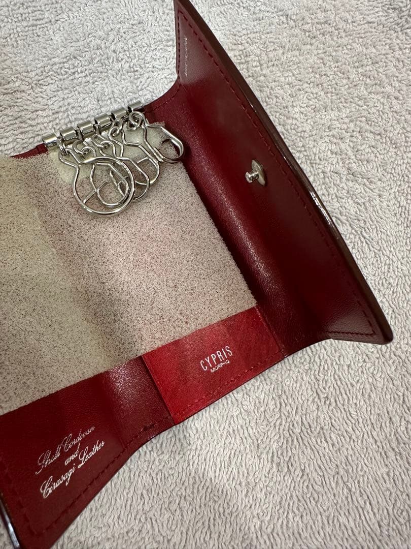 ★新品・未使用★ コードバン　シラサギレザー　キーケース　CYPRIS キプリス