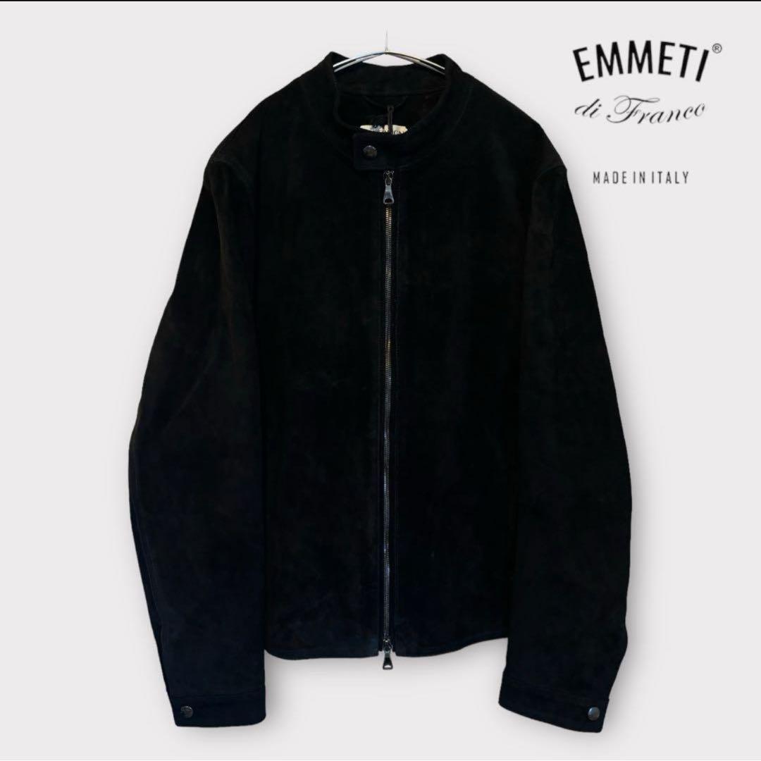 EMMETI シングルライダース JURIスウェード ブラック 48別注 未使用