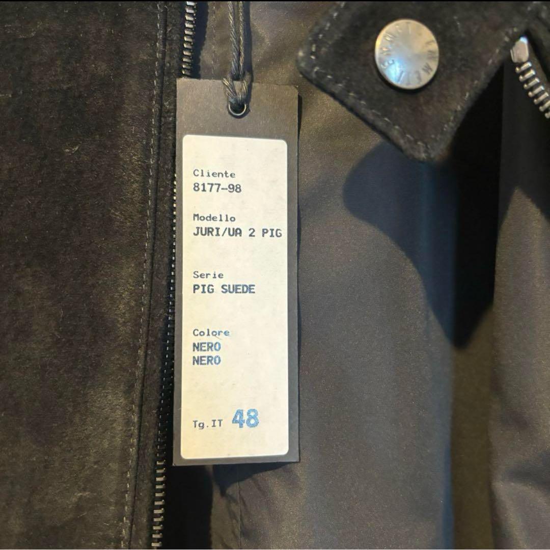 EMMETI シングルライダース JURIスウェード ブラック 48別注 未使用