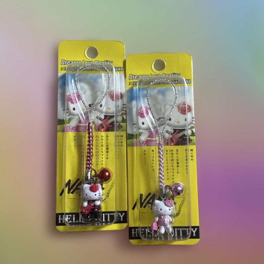 年末限定値下げ！！ハローキティ 根付け　NANA ストラップ 2種セット　激レア