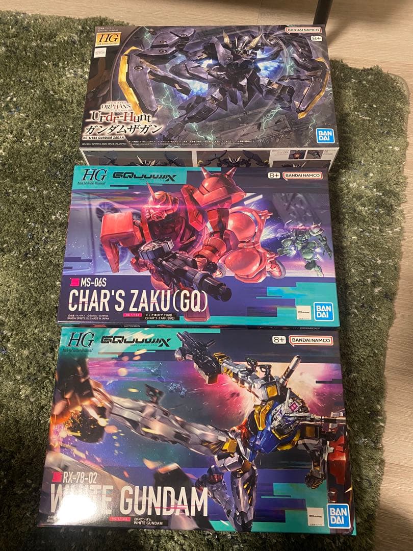 ガンプラ HG 白いガンダム シャア専用ザク(GQ) ガンダムザガン　セット