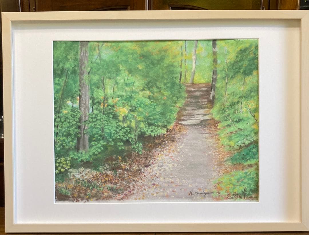 Early autumn in Algonquin Park パステル画