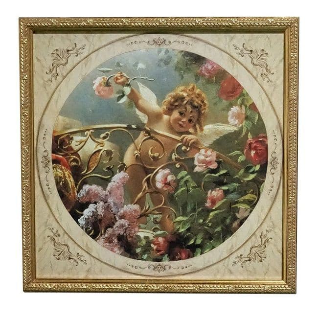 要問い合せ♥️愛らしい天使♥️イタリア製　天使　エンジェル　ゴールド　額　金運