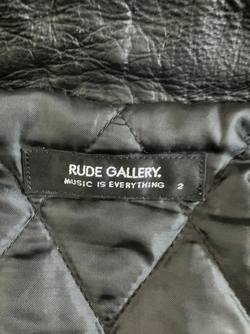 ルードギャラリー RUDE GALLERY ダブルレザーライダース サイズ2