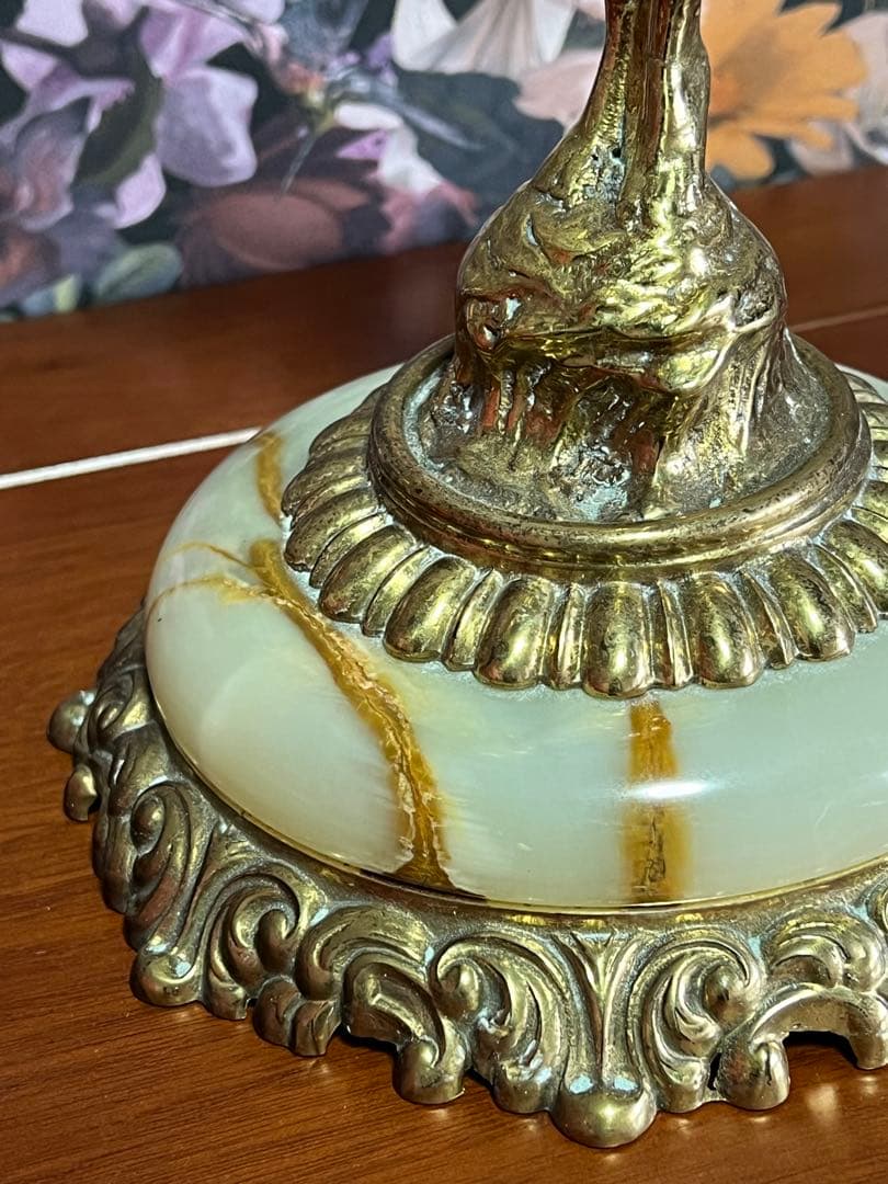 フランス製アンティーク　キャンドルスタンド　5灯　真鍮　ブラス製