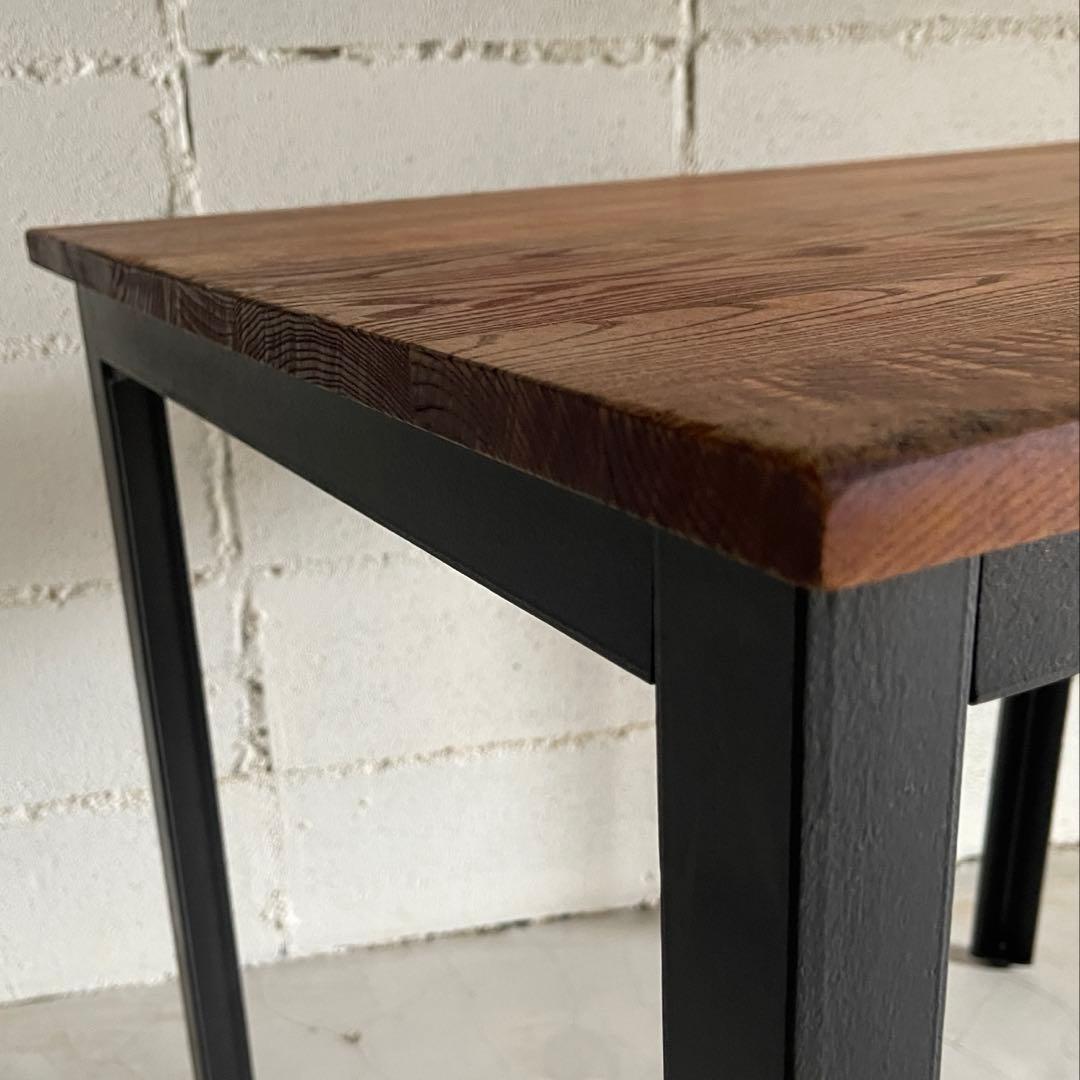 depeche アデペシュ　サイドテーブル　デスク　オーク無垢材　アイアン脚