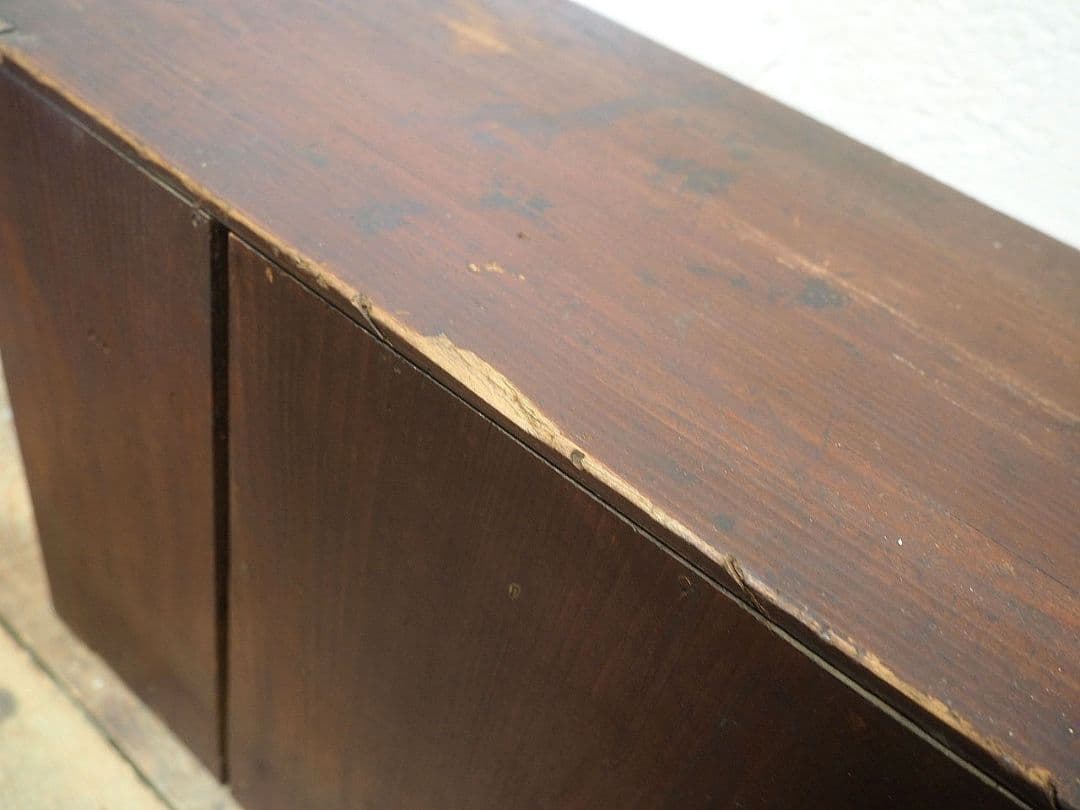 1374 レトロな杉の小引き出し　収納棚　小箪笥　ケース　古家具　アンティーク