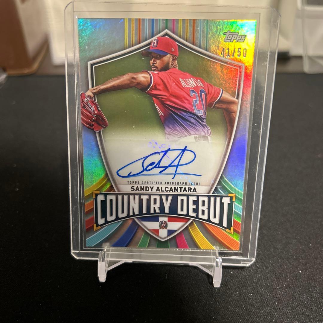 サンディアルカンタラ　直筆サインカード　WBC マイアミマーリンズ