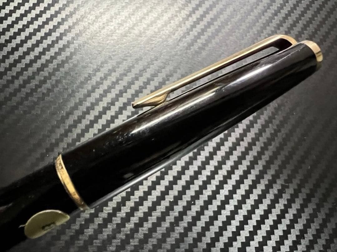 極美品 モンブラン 320 万年筆 吸入式 ブラック EF 14金