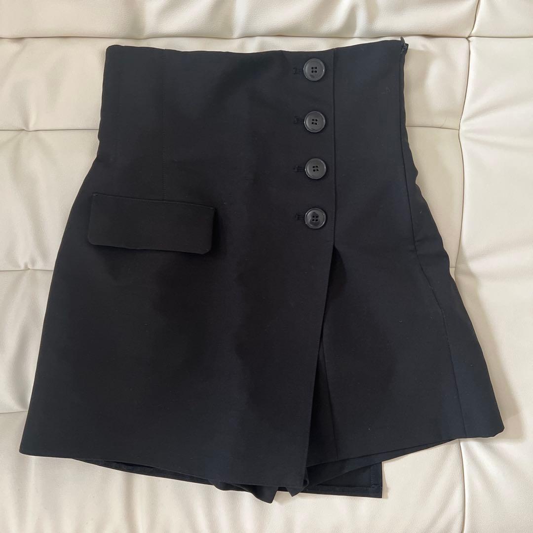 snidel ハイウエストキュロットショートパンツ