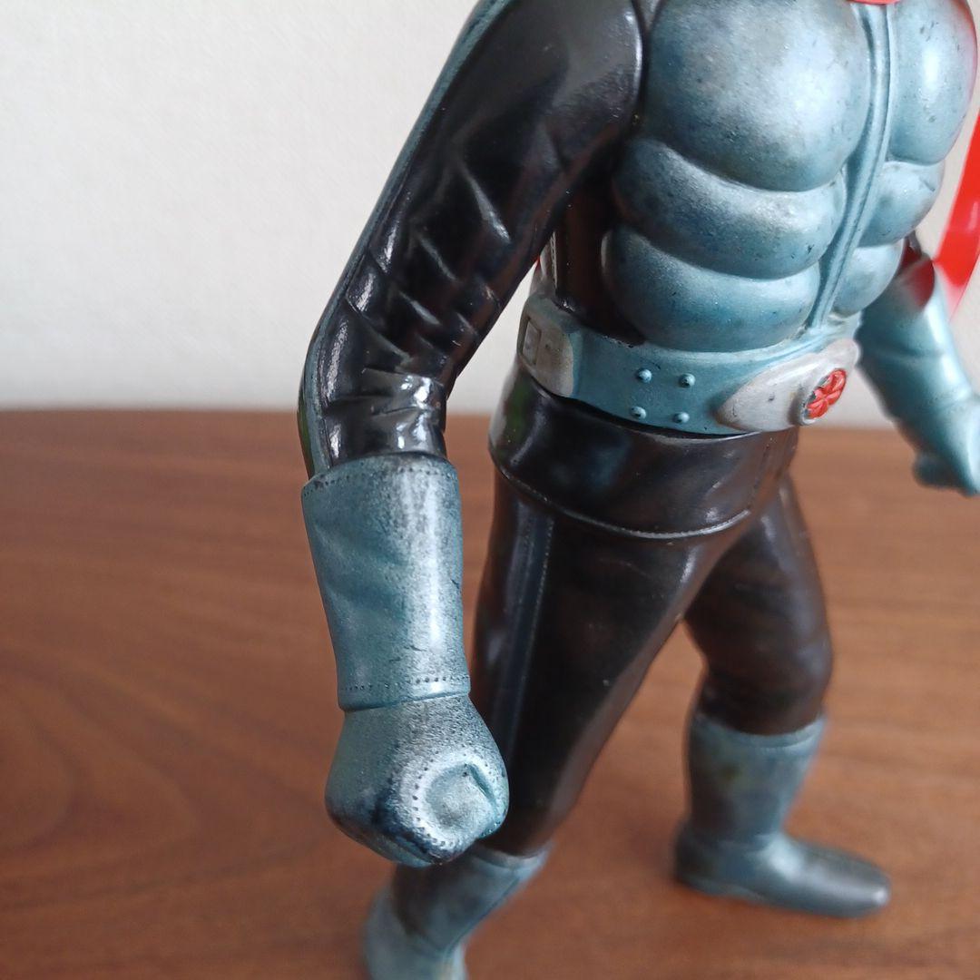 当時もの　旧バンダイ社製　仮面ライダー１号＆２号　希少ソフビフィギュア２体セット