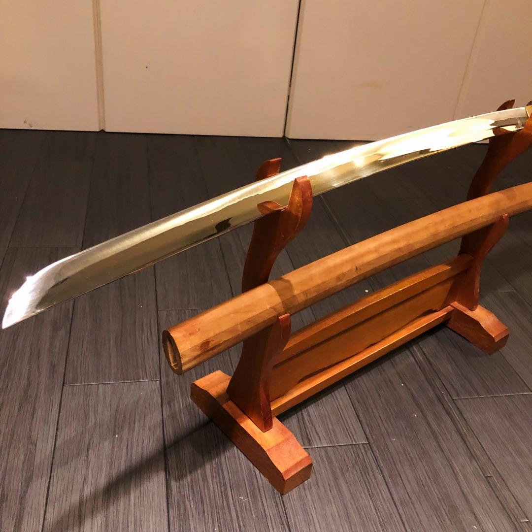 高級模造刀 高級居合刀　白鞘 合金製 長脇差　太刀　段平