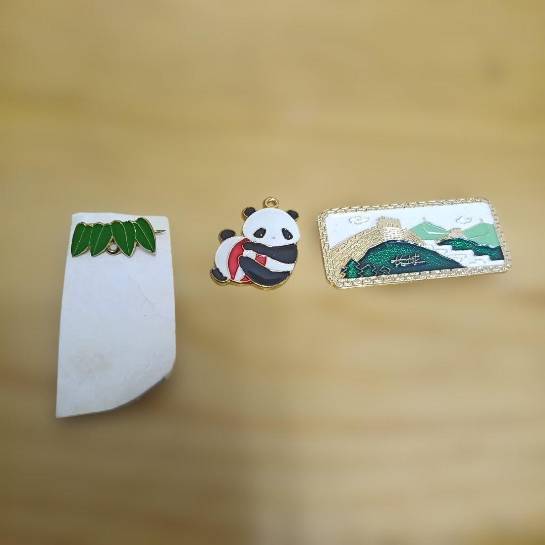 中国アクセサリー　パンダ　万里の長城