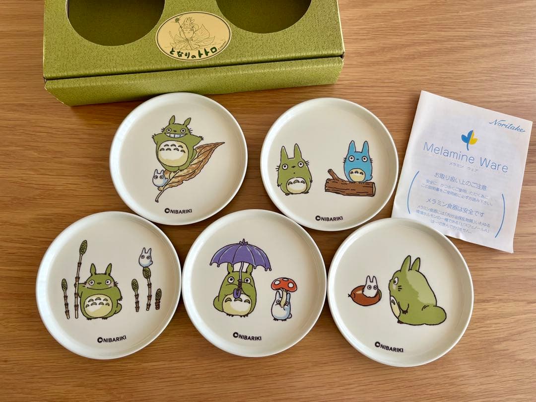 未使用 ノリタケ noritake となりのトトロ コースター 5枚セット