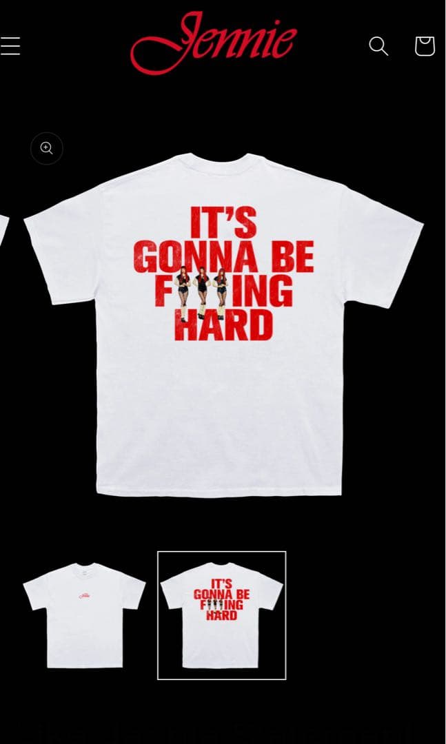 BLACKPINK JENNIE [like Jennie ] Tシャツ