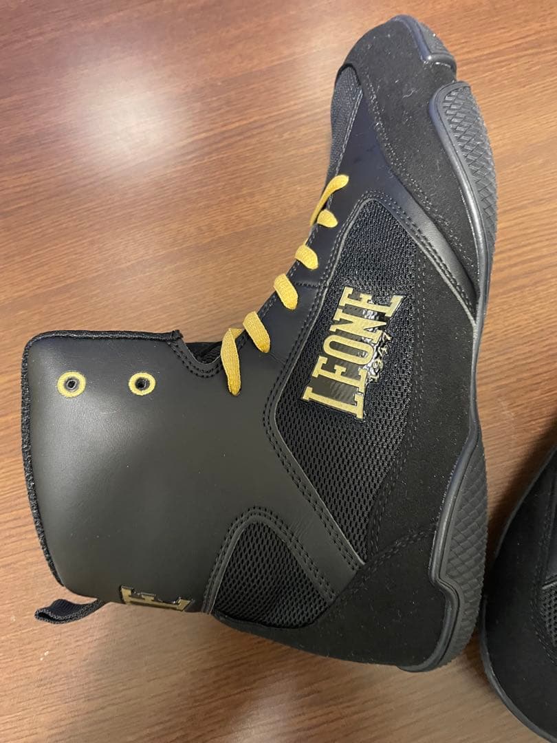 LEONE 1947 ボクシングシューズ ブラック/ゴールド