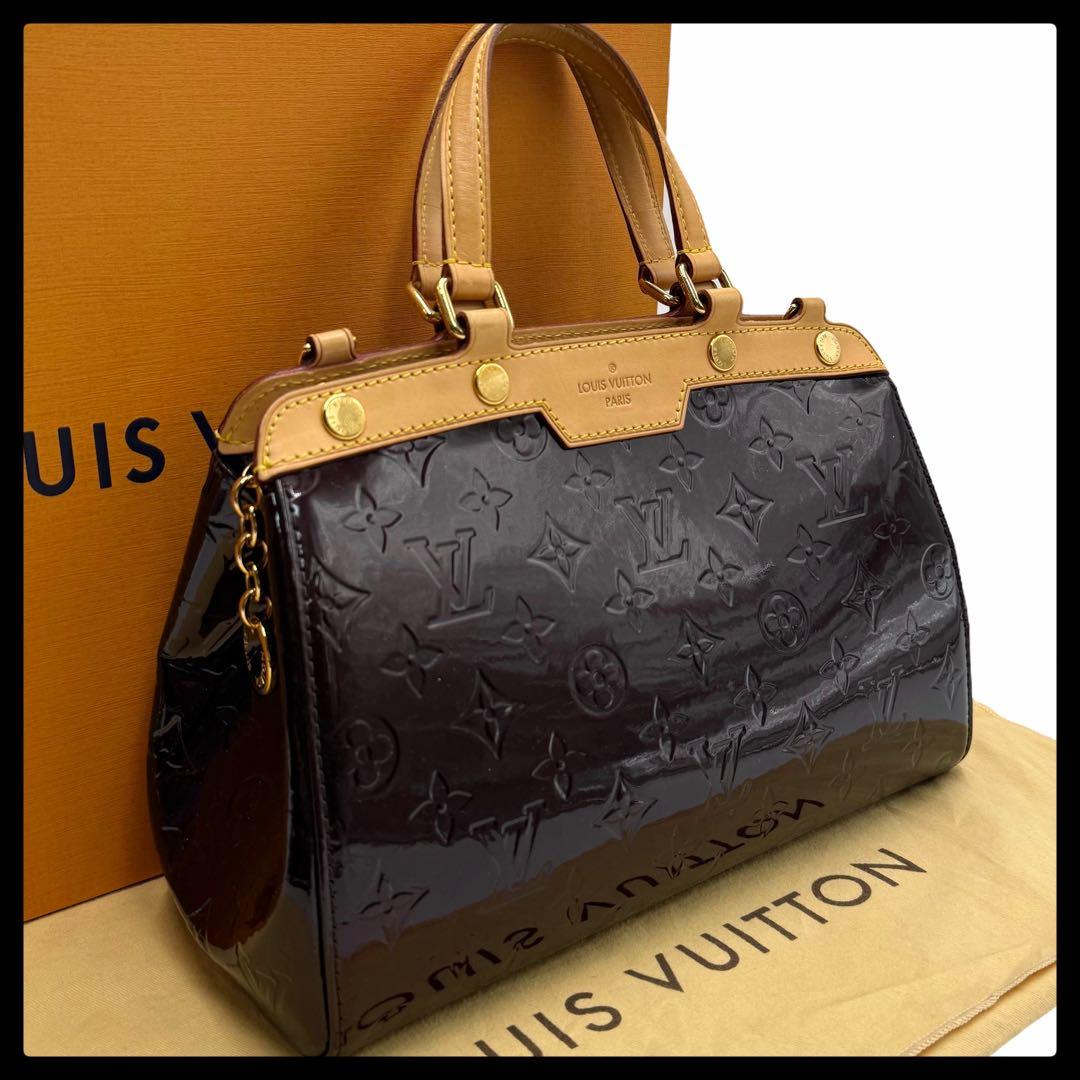 6128 美品 ルイヴィトン ヴェルニ ブレアMM M91619 アマラント