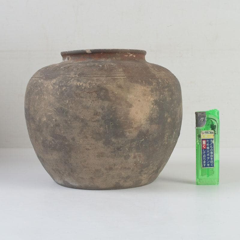 中国　紫砂　朱泥　漢詩刻　壷　時代箱付　V　9807A