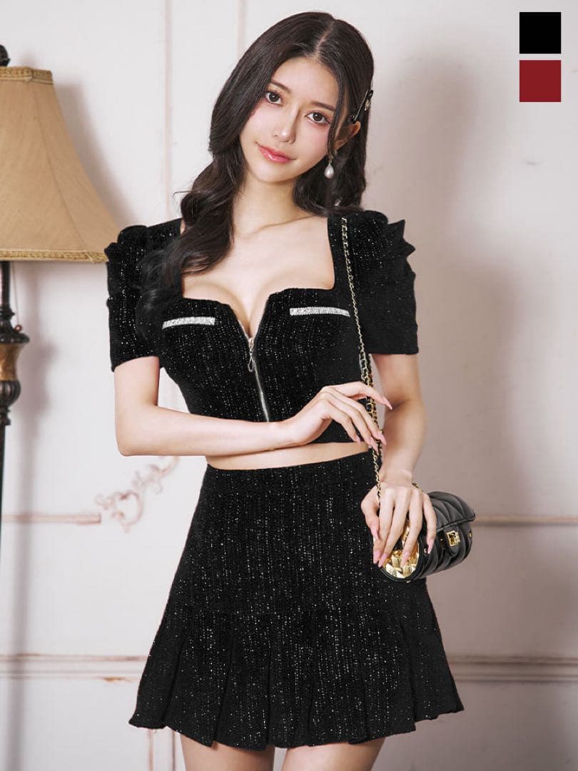 jewels ツイードセットアップドレス/ミニドレス/キャバドレス/ナイトドレス