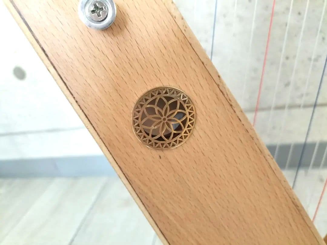 人気のおとつぶハープ　木製　15弦ミニハープ