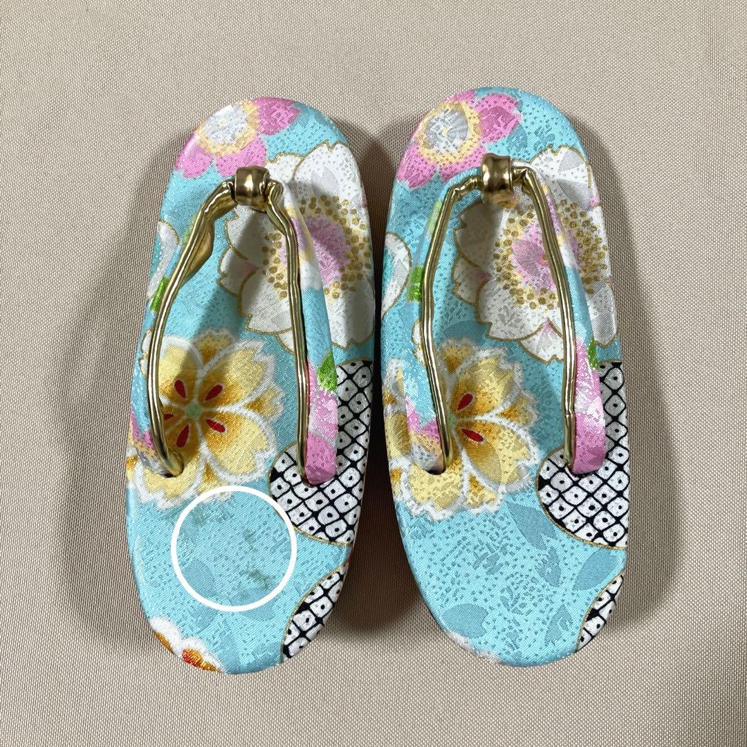 七五三　女の子　3歳着物　水色　フルセット