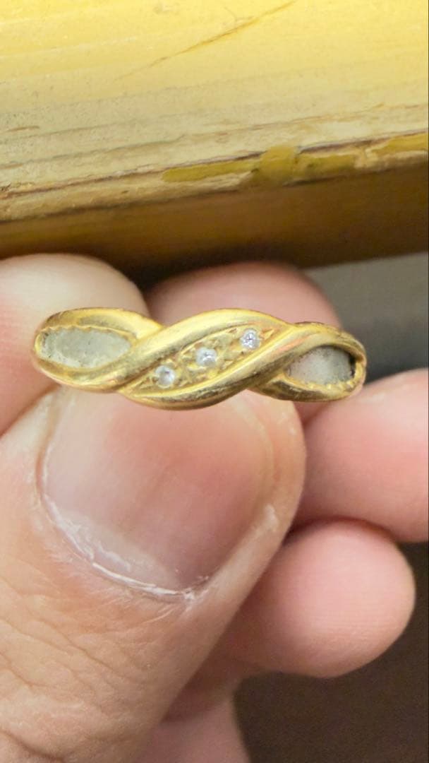 K18 PT900 k18 pt900 ゴールドリング