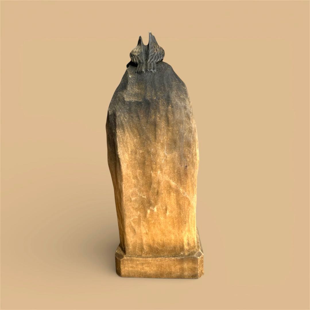 ノルウェー　ヘニング 木彫り　北欧神　オーディン　ヴィンテージ HENNING