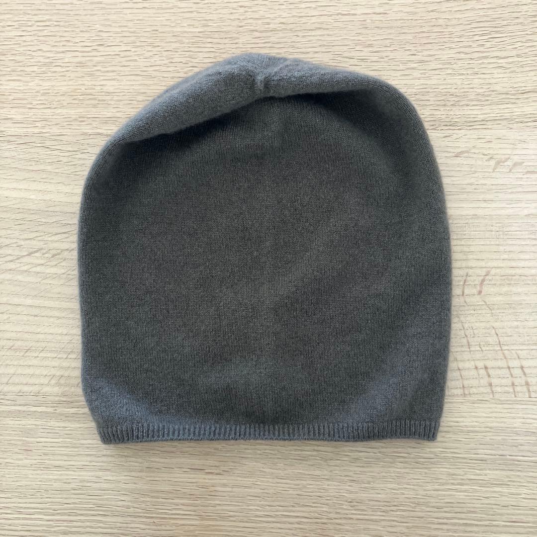 evameva カシミアキャップ カーキ