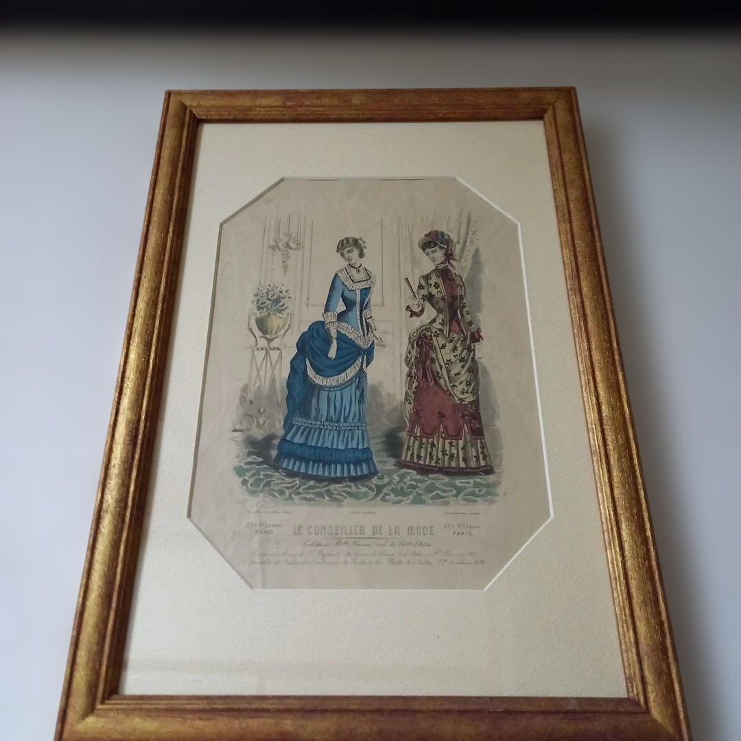 ファッションイラスト、アンティーク雑貨